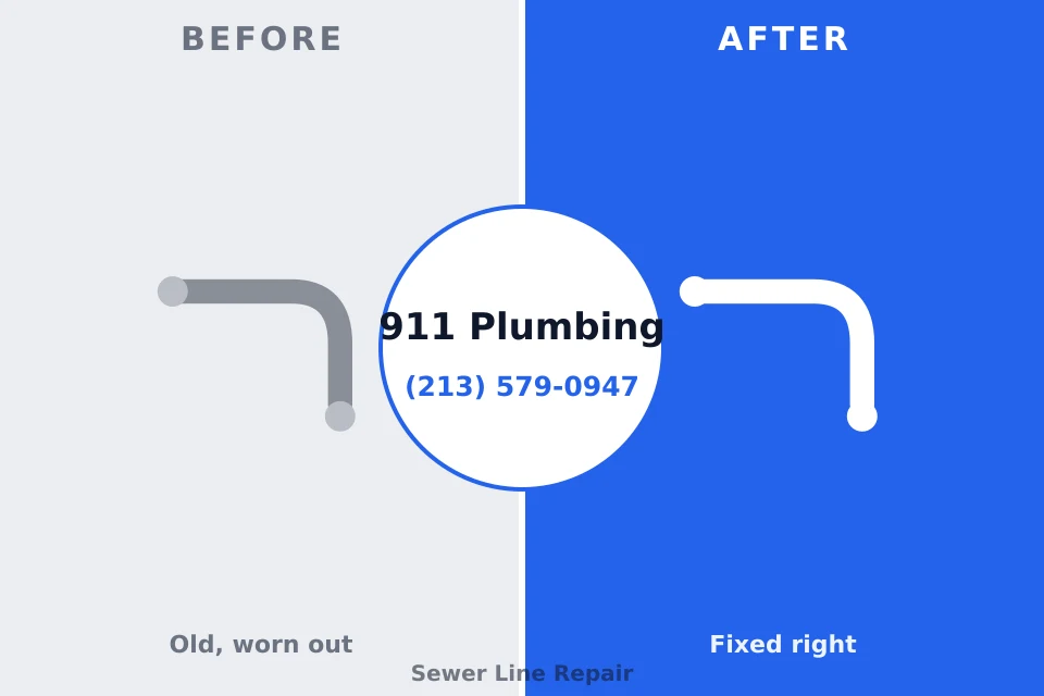 Before and after: plumbing company Cotulla, TX